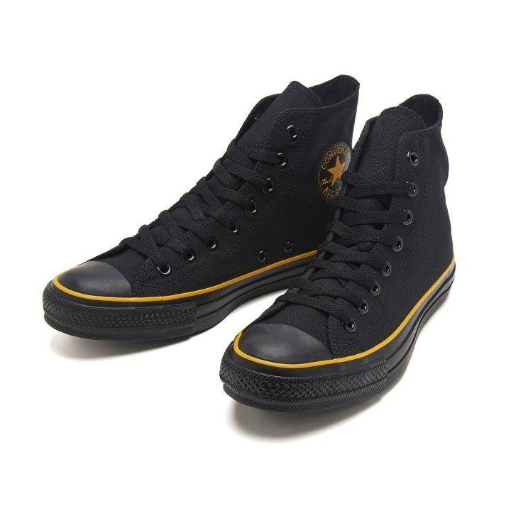 converse black yellow