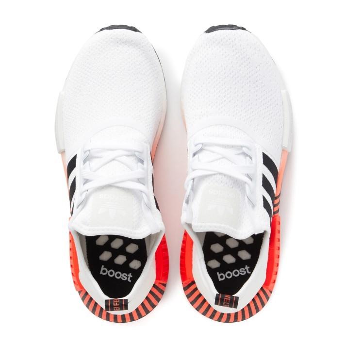 adidas アディダス NMD_R1 エヌエムディー FV3648　WHT/BLK/RED｜abc-martnet｜02