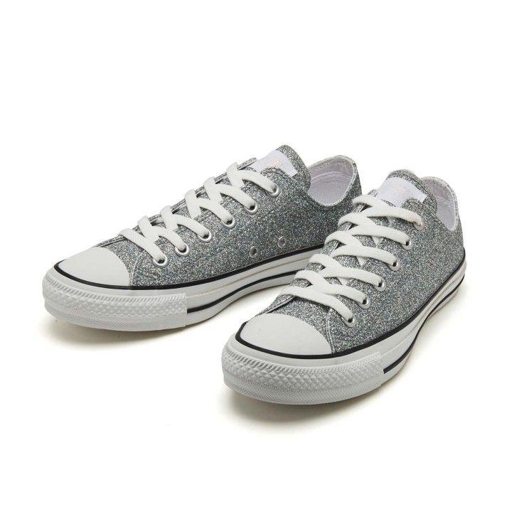 レディース コンバース CONVERSE ALL STAR GLITTER OX オールスター グリッター オックス 31302640　SILVER｜abc-martnet