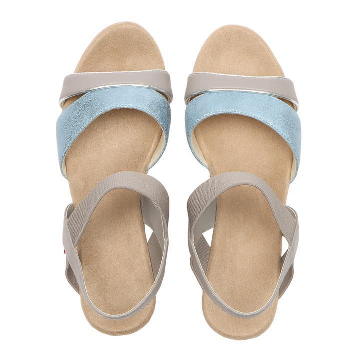 レディース Abc Select Wedge Sandal 5 ウエッジサンダル 5 W05 Gray Blue Abc Mart Paypayモール店 通販 Paypayモール