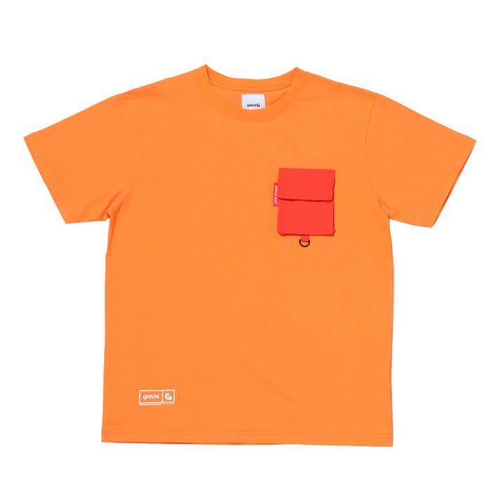 gravis  Gravis PKT S/S TEE ショートスリーブ 221R1010400 ORANGE｜abc-martnet