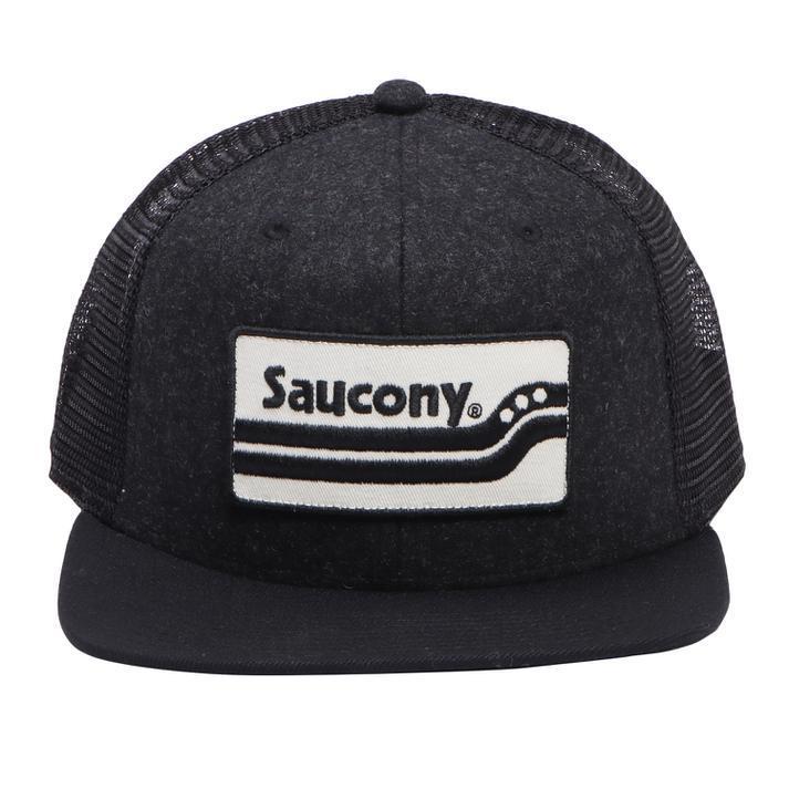 Saucony サッカニー U SAUCONY TRUCKER HAT キャップ SAU900011-BKH BLACK HEATHER｜abc-martnet｜03