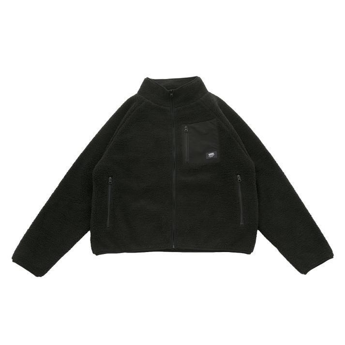 【おまけ付】 VANS フリースジャケット L BLK WHT 122C1090500