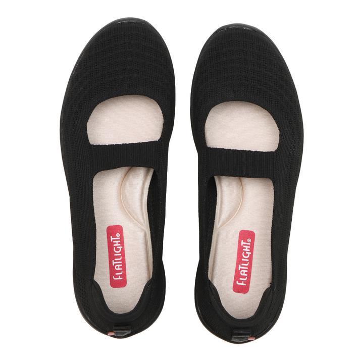 レディース ABC SELECT エービーシーセレクト KNIT WEDGE 5 スリッポン W1022 BLACK : ABC-MART ...