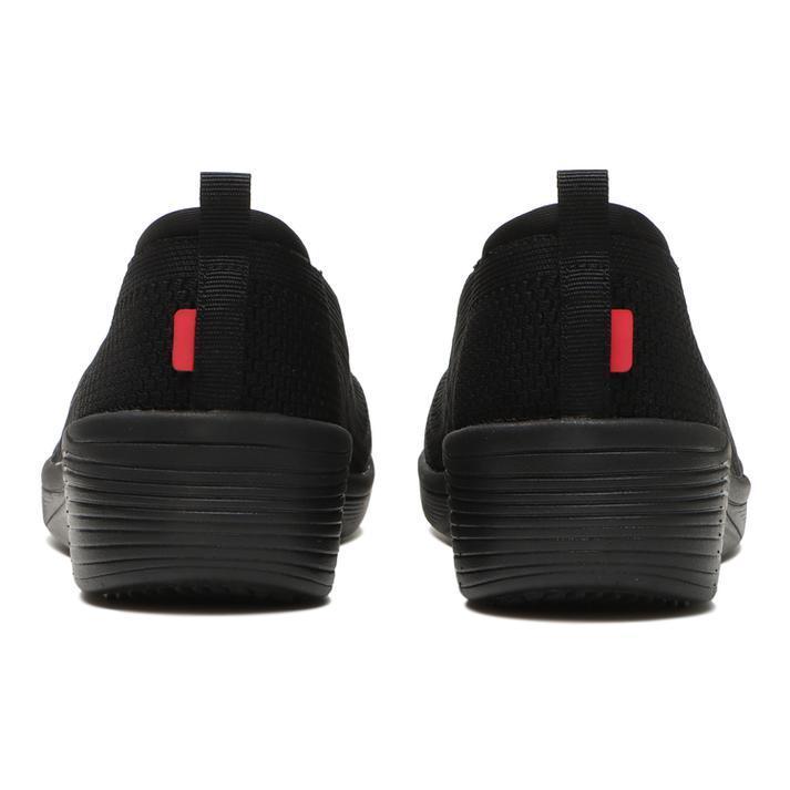 レディース ABC SELECT エービーシーセレクト KNIT WEDGE 5 スリッポン W1022 BLACK : ABC-MART ...