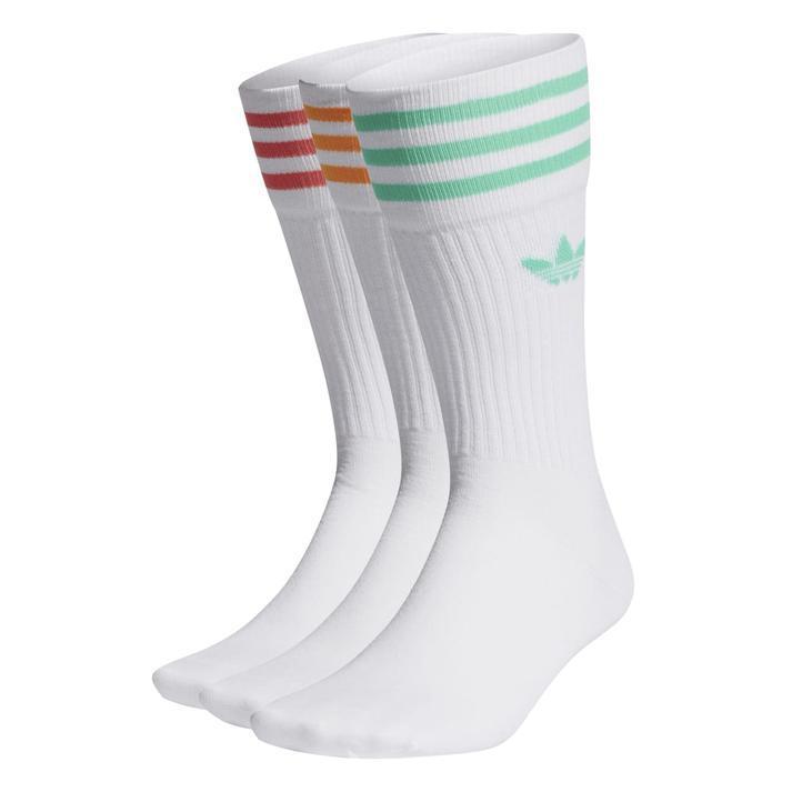 adidas アディダス U SOLID CREW SOCKS 3Pソックス HC9562 WHT/ORAR｜abc-martnet