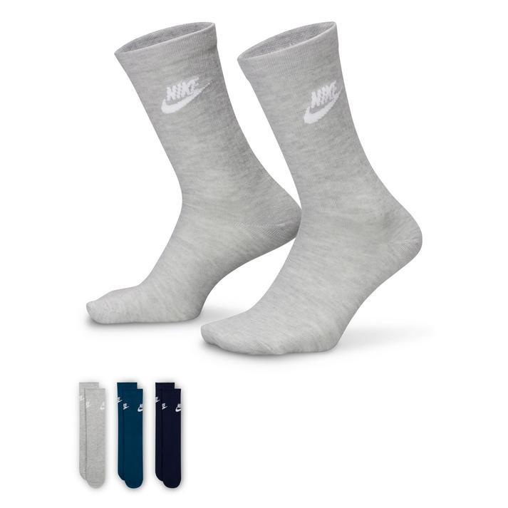 NIKE（ナイキ） U 3P ESS CREW SOCKS ソックス DX5025 912GRY/NVY/BLK
