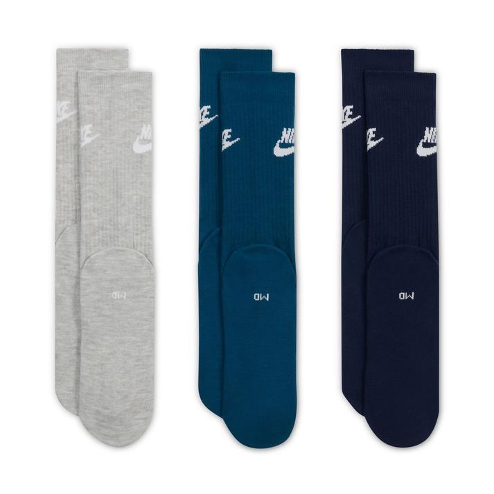 NIKE（ナイキ） U 3P ESS CREW SOCKS ソックス DX5025 912GRY/NVY/BLK