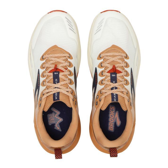 BROOKS ブルックス 25-28 Cascadia16 Cascadia16 BMM 3763 WHITE/BROWNの画像