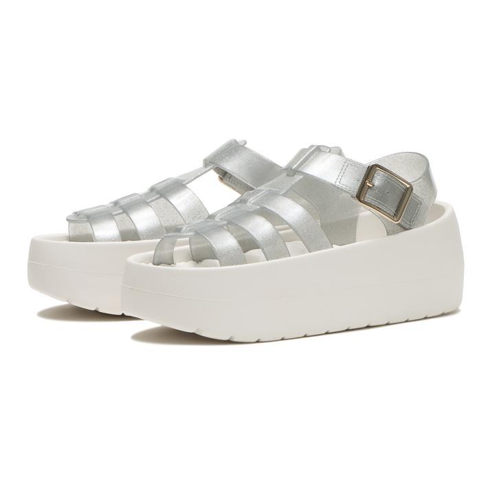 VIVALA⭐︎スクエアトゥ 超軽量 厚底 フラット⭐︎ホワイトタイガー（未使用品） レディース ABC SELECT エービーシーセレクト PL-EVA GURKHA 4