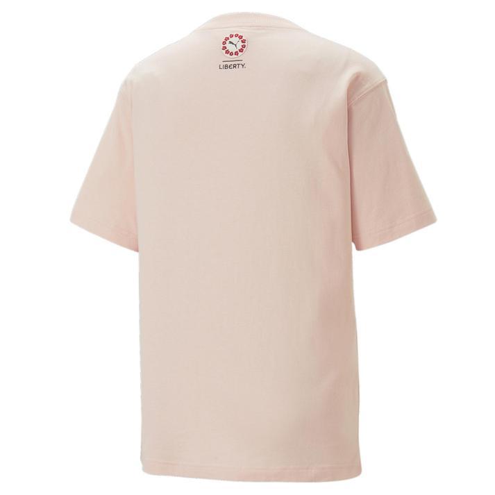 レディース PUMA プーマ W LIBERTY GRAPHIC TEE ショートスリーブ 539829 66ROSE DUST｜abc-martnet｜02