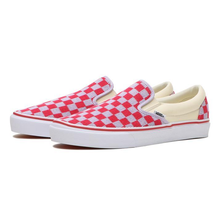 VANS（ヴァンズ） SLIP ON スリッポン V98CF CHKNT PPL/RED CHK : ABC