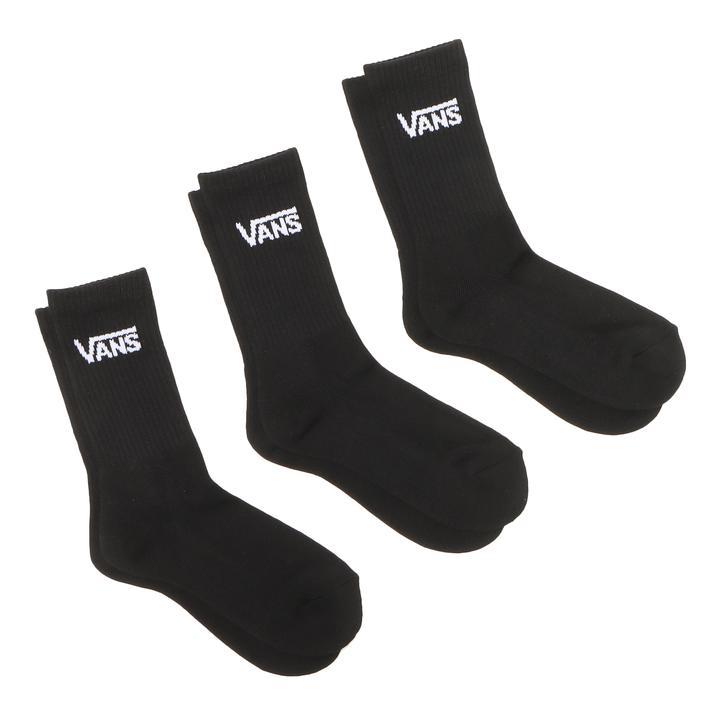 VANS ヴァンズ CREW 3PACK SOCKS ソックス 123R1210501 ABCMART限定 BLACK 6628520002003ABCMART Yahoo!店