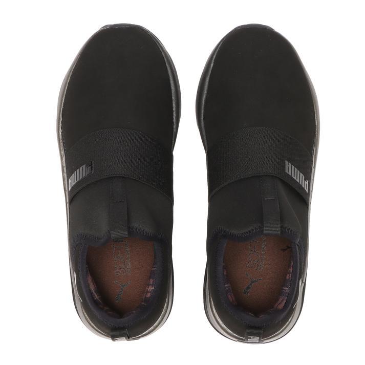 Sofiaブラック PUMA（プーマ） レディース SOFTRIDE SOPHIA SLIP ON TARTAN SOFTRIDE