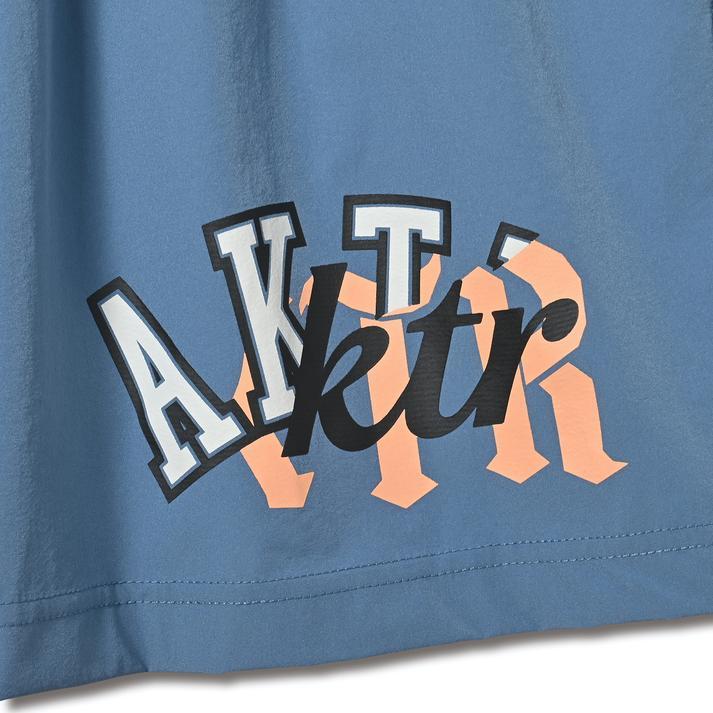 AKTR アクター MIXTURE LOGO SHORT WIDE PANTS ショートパンツ 123-017002 BLUE｜abc-martnet｜03