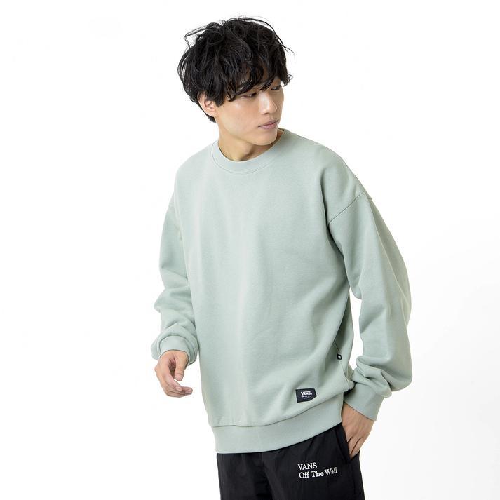 VANS ヴァンズ M Fade Color C SWT スウェットクルー 123C1040701 ABC-MART限定 SAGE-GREEN