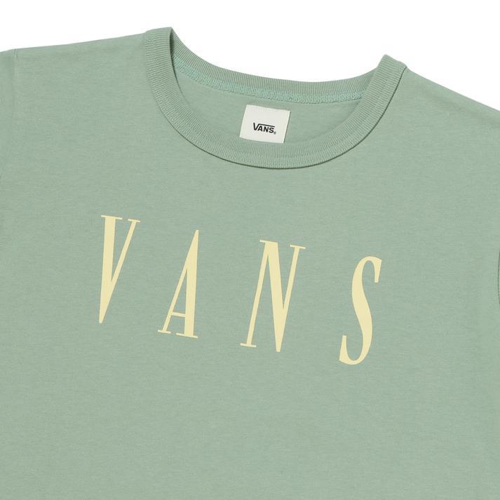 VANS ヴァンズ W Didot Logo TEE ショートスリーブ 124R3011100 ABC-MART限定 SAGE｜abc-martnet｜03