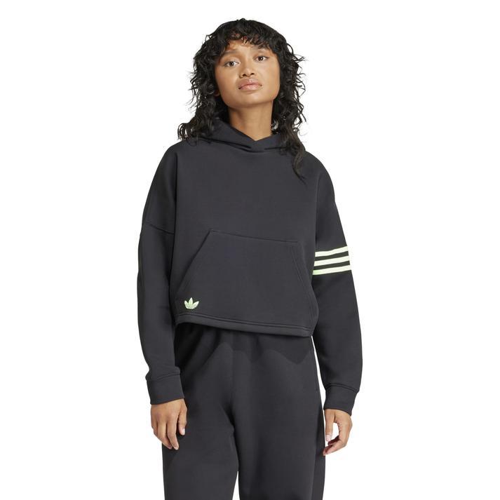 レディース ADIDAS ウェア アディダス W NEUCL HOODIE スウェット IU2497 BLACK/GREEN｜abc-martnet｜02