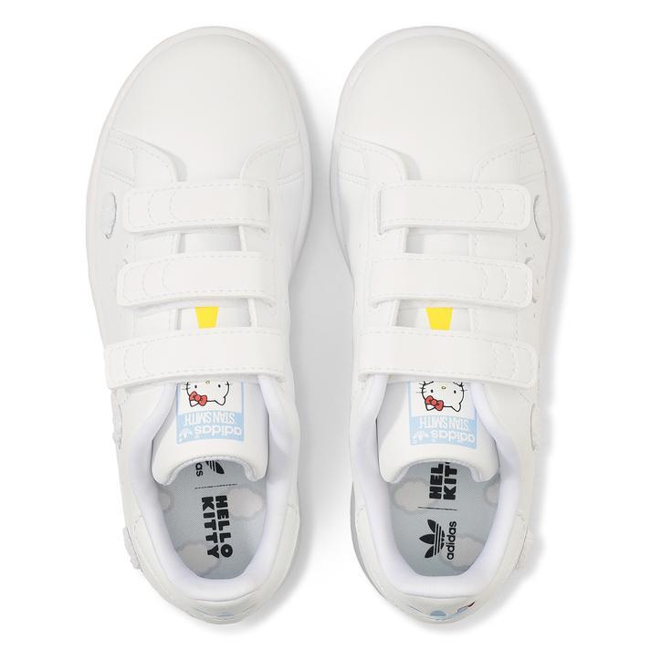 adidas（アディダス） キッズ 17-21 STAN SMITH CF C スタンスミス CF IF7023 FTWW/GREO/GLOW ...