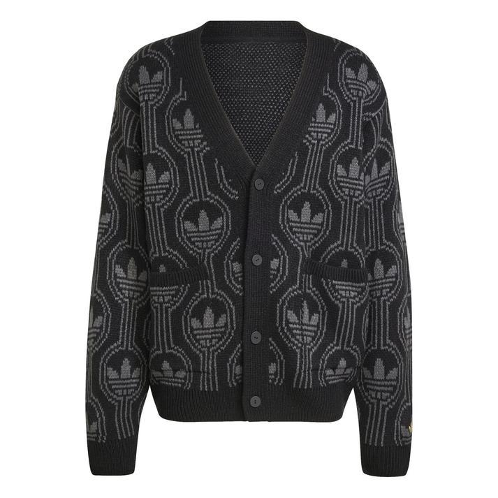 adidas カーディガン M adidas（アディダス） M KNIT MONO CARDIGAN(70s SPORT ロングスリーブ