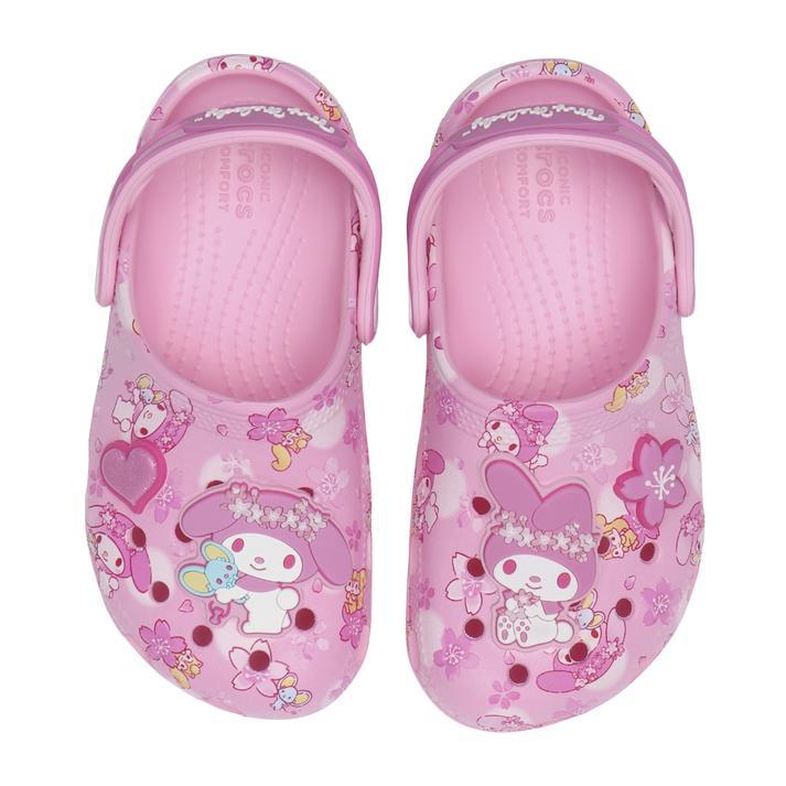 キッズ crocs クロックス 18-21 HK MYMELODY CLS CLG K キッズハローキティマイメロディークラシッククロッグ 211201-90H MULTIの画像