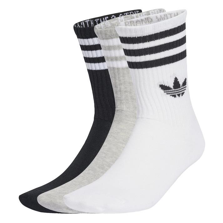 adidas（アディダス） U 3S CREW S 3P 3Pソックス JV7403 WHIT/MEDI