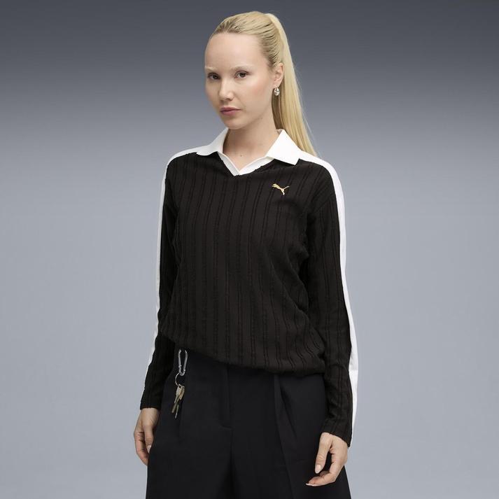 PUMA（プーマ） W T7 RELAXED LONG SLEEVE POLO ロングスリーブ 633963