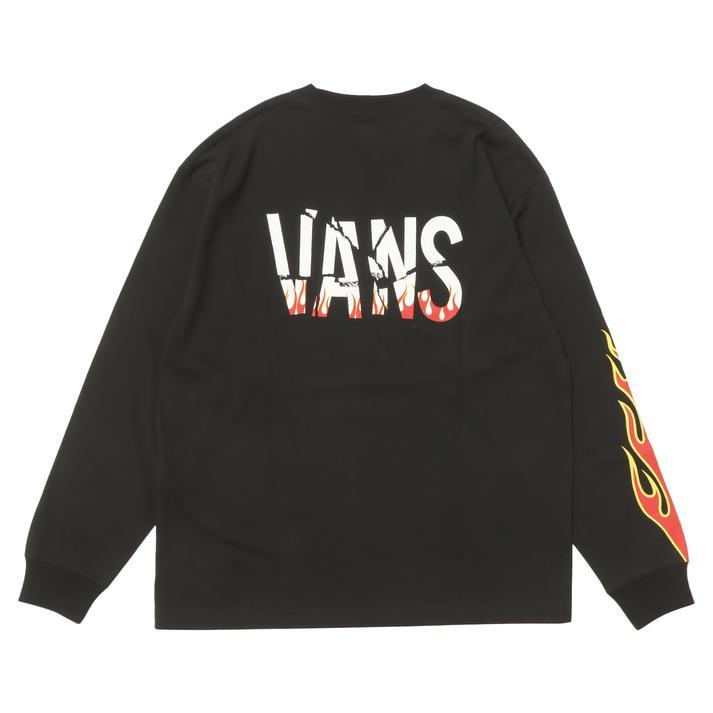 はやくん　 VANS（ヴァンズ） M Flames Punk Logo L TEE ロングスリーブ