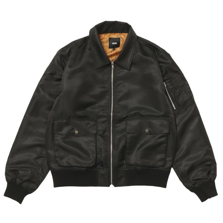 VANS ジャケット M 黒 VANS】 ヴァンズ M Oval Logo Mil Derby JKT ジャケット 125K1091200