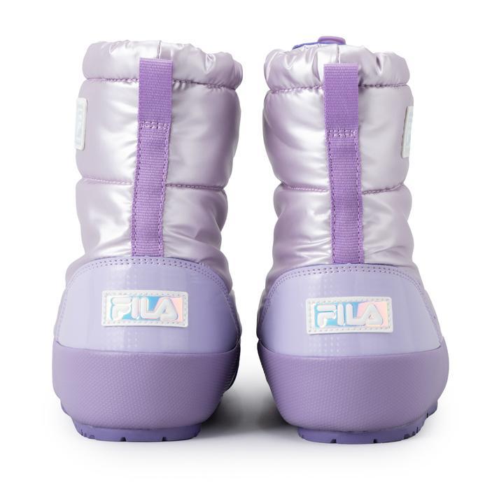 ⭐︎期間限定価格　YOYOFACTORY MiR x Miri パープル FILA（フィラ） キッズ 17-22 MIRRORBALL BOOTS KD ミラーボールブーツ