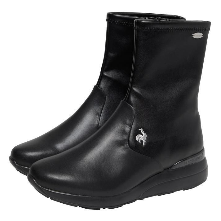 ルコックスポルティフ レディース ブーツ アンジェ II LG ブラック/シルバー ANGERS II LG FW26モデル LU5FBT82LZ BKSL le coq sportif（ルコックスポルティフ） レディース LE COQ LCS