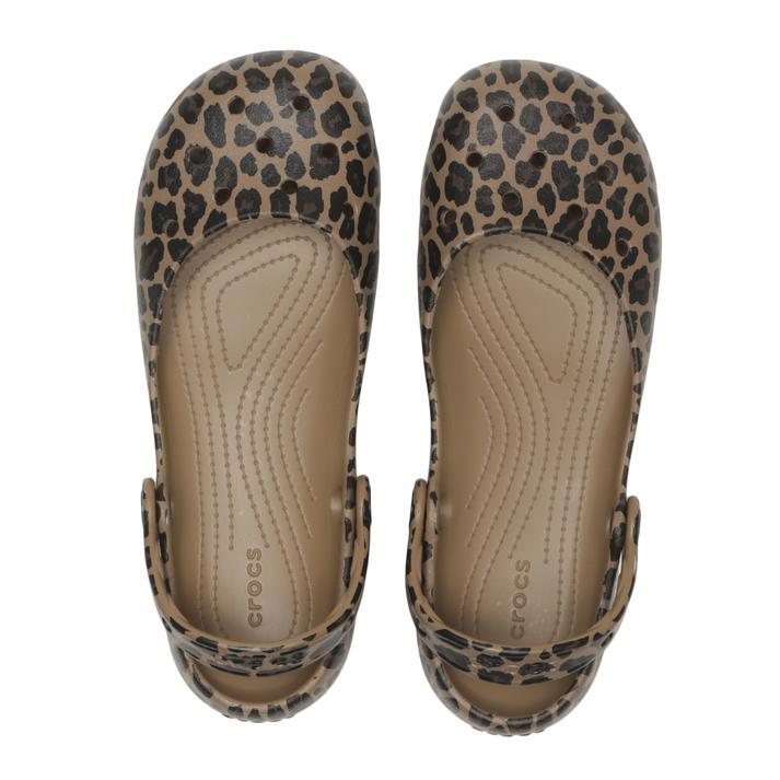 crocs クロックス CLASSIC ANIMAL BALLET W クラシック アニマル バレエ 212478-2LD SEPIA/LEOPARDの画像