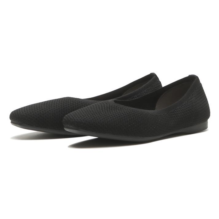 レディース ABC SELECT エービーシーセレクト CL SQUARE KNIT スクエアニットパンプス W5074 BLACK