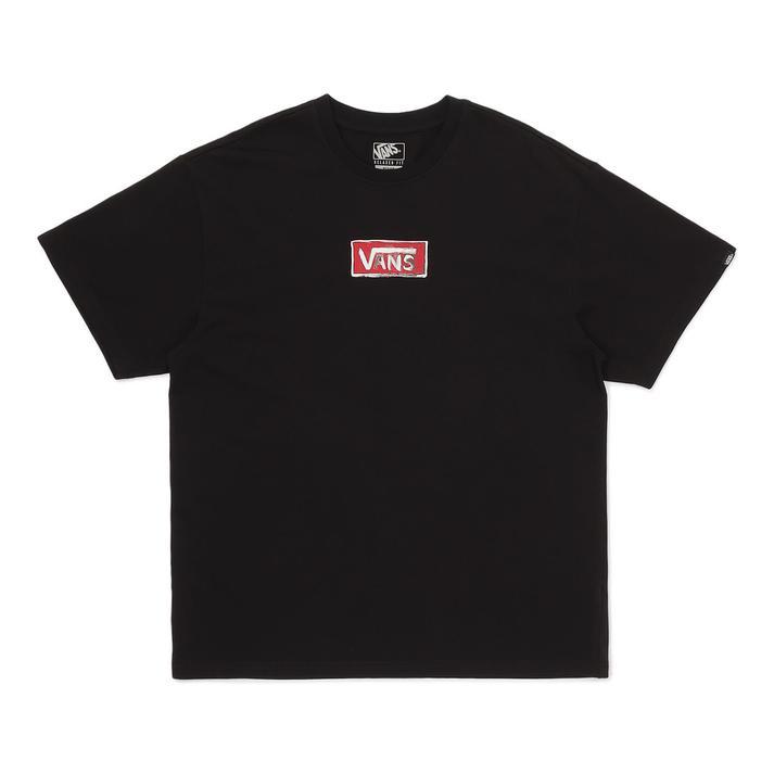 VANS（ヴァンズ） PAINT SS TEE ショートスリーブ VN000TKRBLK BLACK