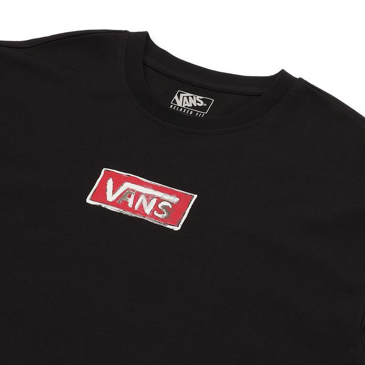 VANS（ヴァンズ） PAINT SS TEE ショートスリーブ VN000TKRBLK BLACK