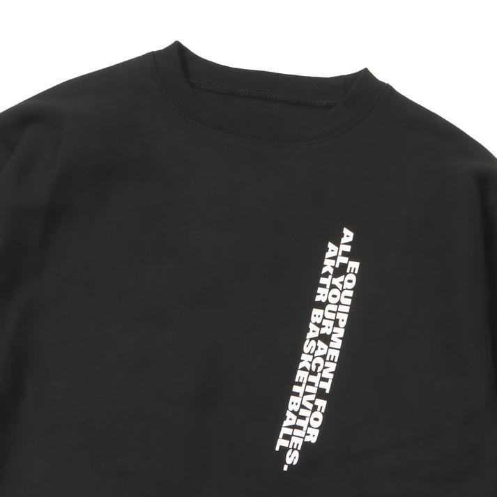 AKTR アクター WILD-CARD SWEAT CREW NECK WILD-CARD SWEAT CREW NECK 225-026010 BLACKの画像