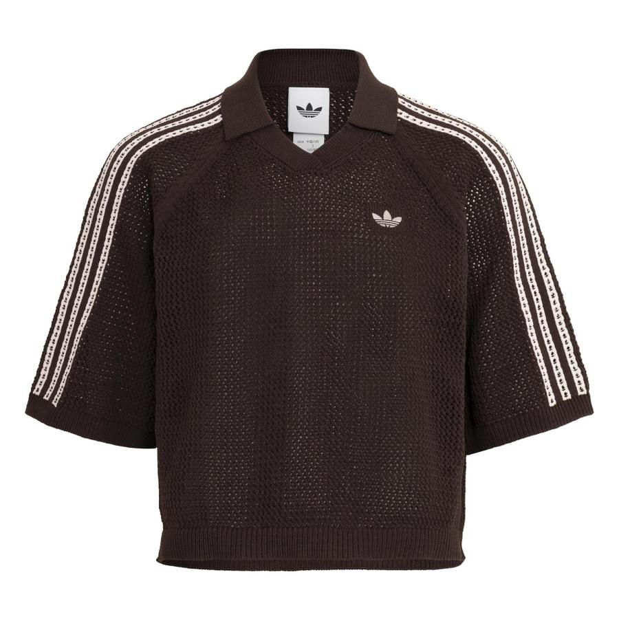 adidas（アディダス） レディース W KNIT CROCHET SS POLO ショート