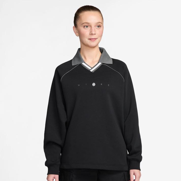 NIKE（ナイキ） レディース W PHNXFLC POLO TOP スウェット ポロ