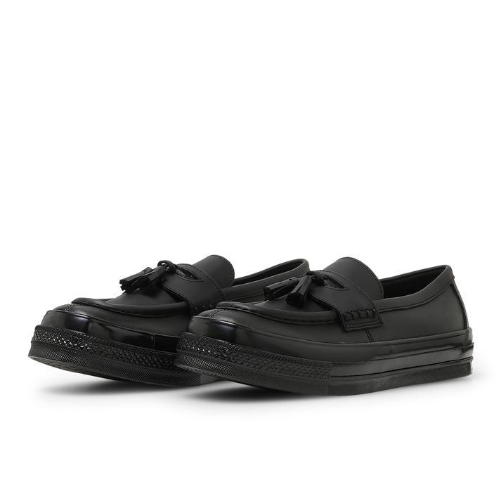 CONVERSE スクエアトゥローファー ブラック CONVERSE（コンバース） AS SQUARETOE LOAFER オールスター スクエア