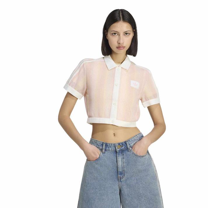 選べる3点セットベリーショート2100円☆Lサイズ adidas（アディダス） レディース W CROPPED POLO(HIGH SUMMER