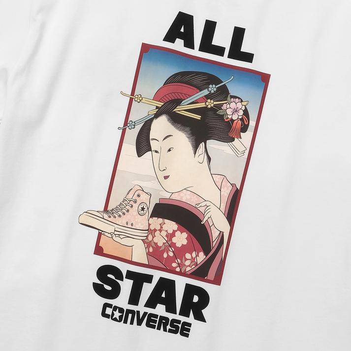 CONVERSE（コンバース） CV BIJINGA SAKURA T SHIRT CV美人画サクラT