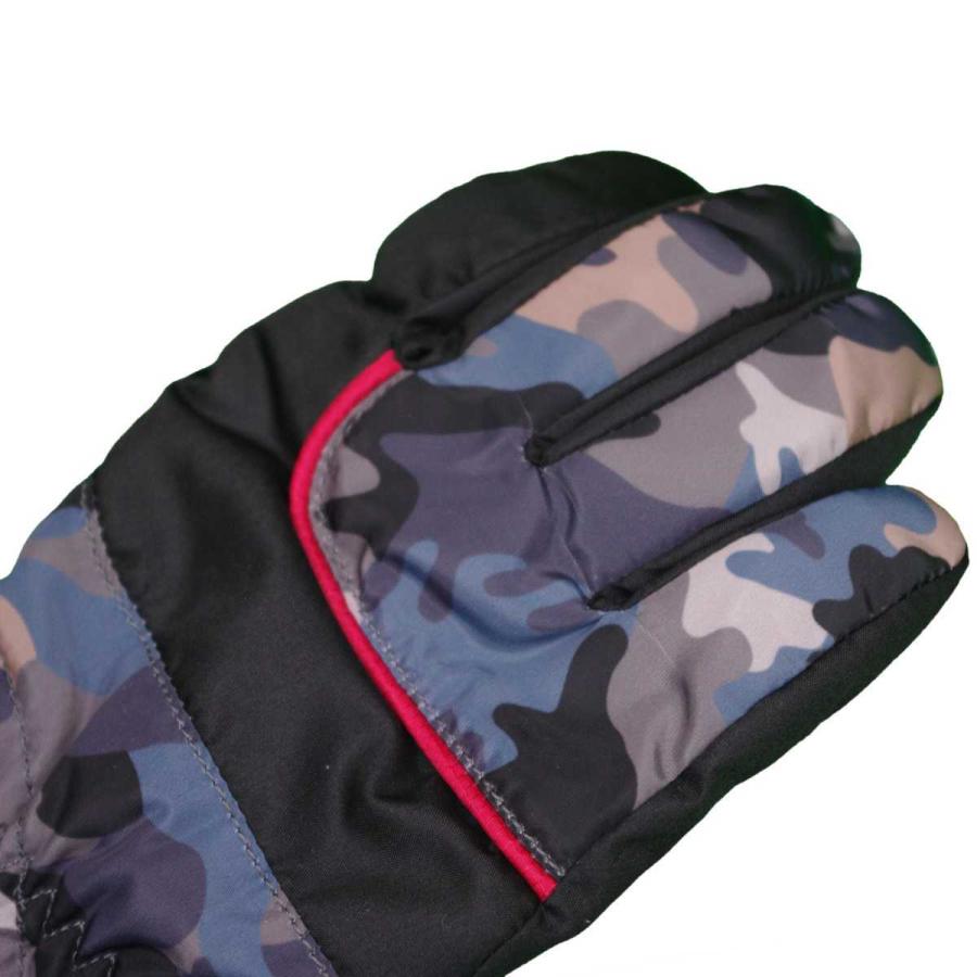 男の子キッズ 迷彩柄 スキーグローブ 五本指手袋 手袋 グローブ 雪遊び 男児 子供用 16cmcm 17cmcm |  | 05