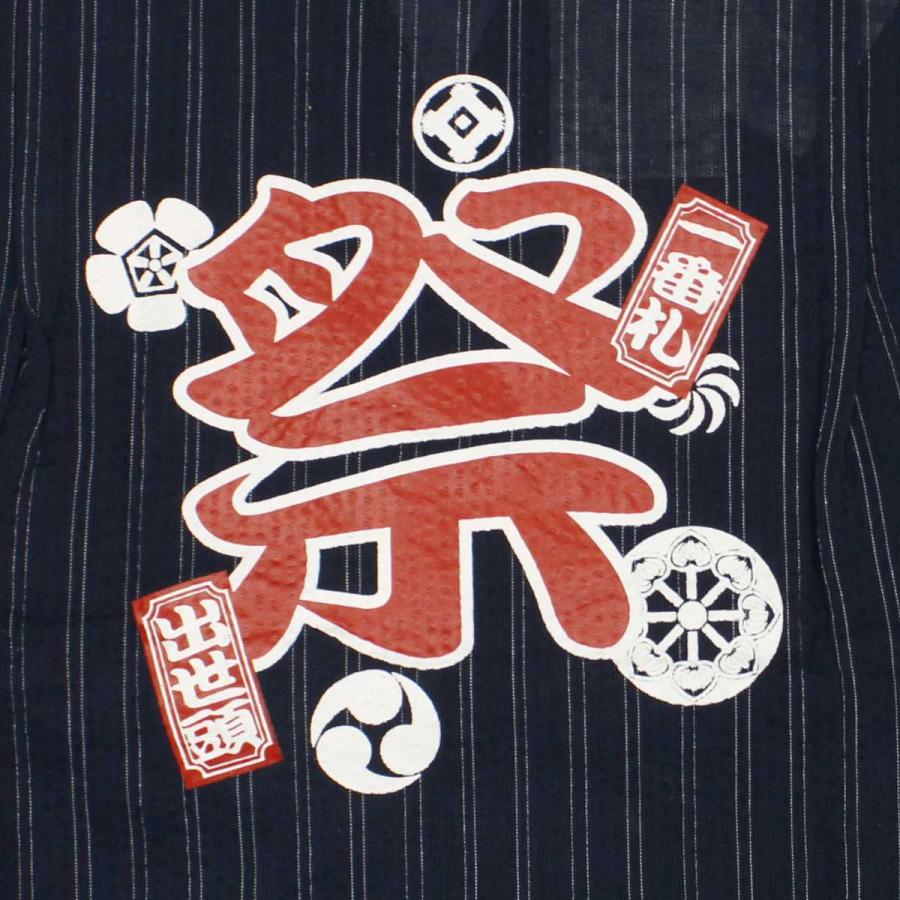 ゆうメール 送料無料  甚平 ベビー 男の子 綿100％ しじら織 浴衣 上下セット 祭り 花火 暑さ対策 ボーイズ 男児 ネイビー-A柄(全2色)80cm 90cm 95cm |  | 06