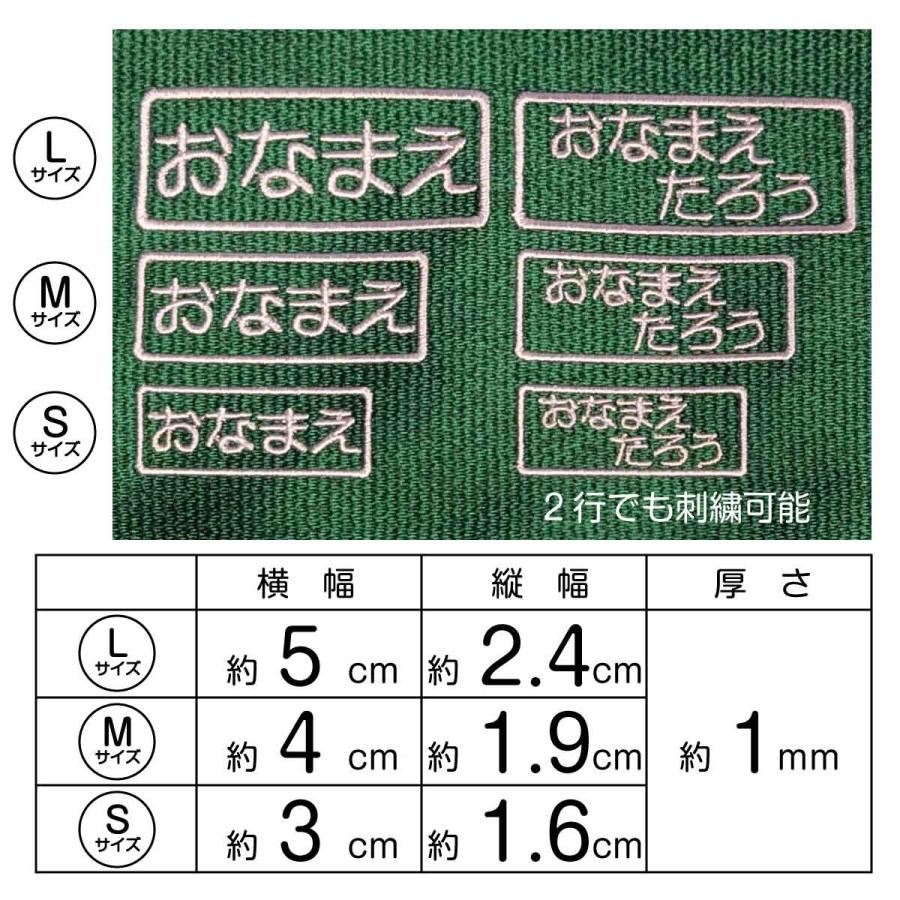 メール便 送料無料 お名前刺しゅうワッペン アイロン熱着 3枚