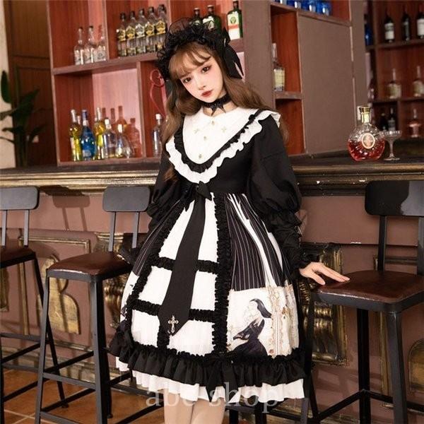 コスプレ衣装レディース春夏ワンピースロリータワンピースロリータ風ワンピゴスロリ3点セットコスプレハロウイン可愛い姫様日系女子中高生 May Hilyb231 Spicatown