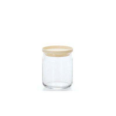 石塚硝子/アデリア スタックキャニスターM （クリーム） ≪1個≫ 品番：M-6245 【容器キャニスター】 ＜保存容器 ガラス/ストッカー/キャニスター/調