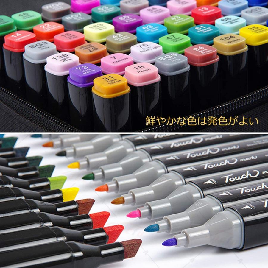 買い保障できる マーカーペン イラストマーカー 油性ペン 60色セット カラーペン アートマーカー 水彩ペン 2種類のペン先 防水速乾 コミック用 子供 学生 大人 収納ボックス Aynaelda Com
