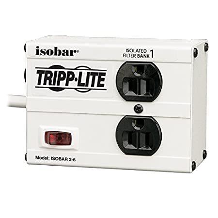 全国送料無料でアメリカの人気輸入品をお届けします。Tripp Lite IBAR2-6D Isobar 2 Outlet Surge Protector Power Strip, 6ft Cord,