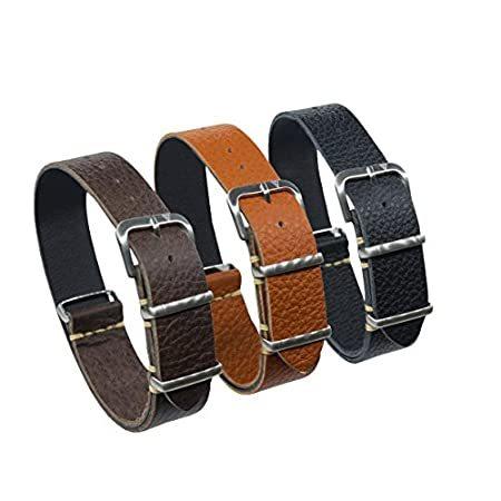 ファッション通販 Oneストラップ イタリアレザー腕時計バンドでチョコレートブラウン タンまたはブラックby Dakota ブラック 腕時計 Www Oroagri Eu