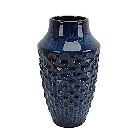 ビジネス用・プライベート用、送料無料で人気商品をお得にお届けSagebr00k H0me セラミック花瓶 高さ12インチ ブルー (13841-02)
